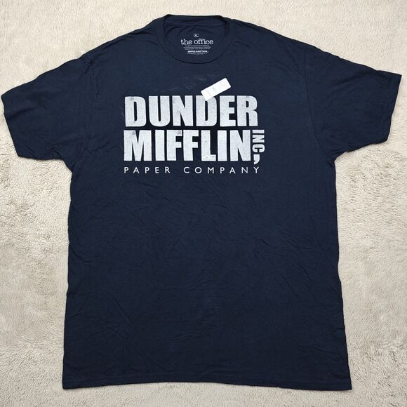 Ripple Junction x The Office Dunder Mifflin Paper Company Logo Men's XL FLAW - Picture 1 of 5